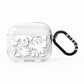Ghosts with Transparent Background AirPods Clear Case 3rd Gen