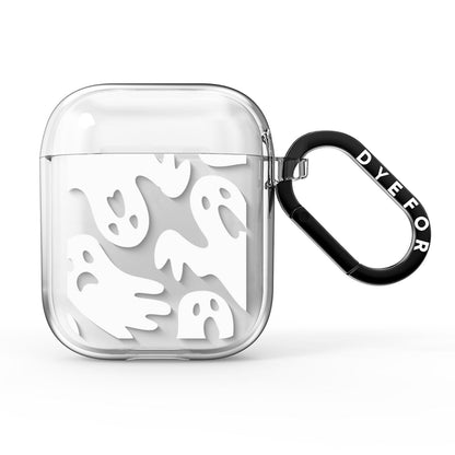 Ghosts with Transparent Background AirPods Clear Case