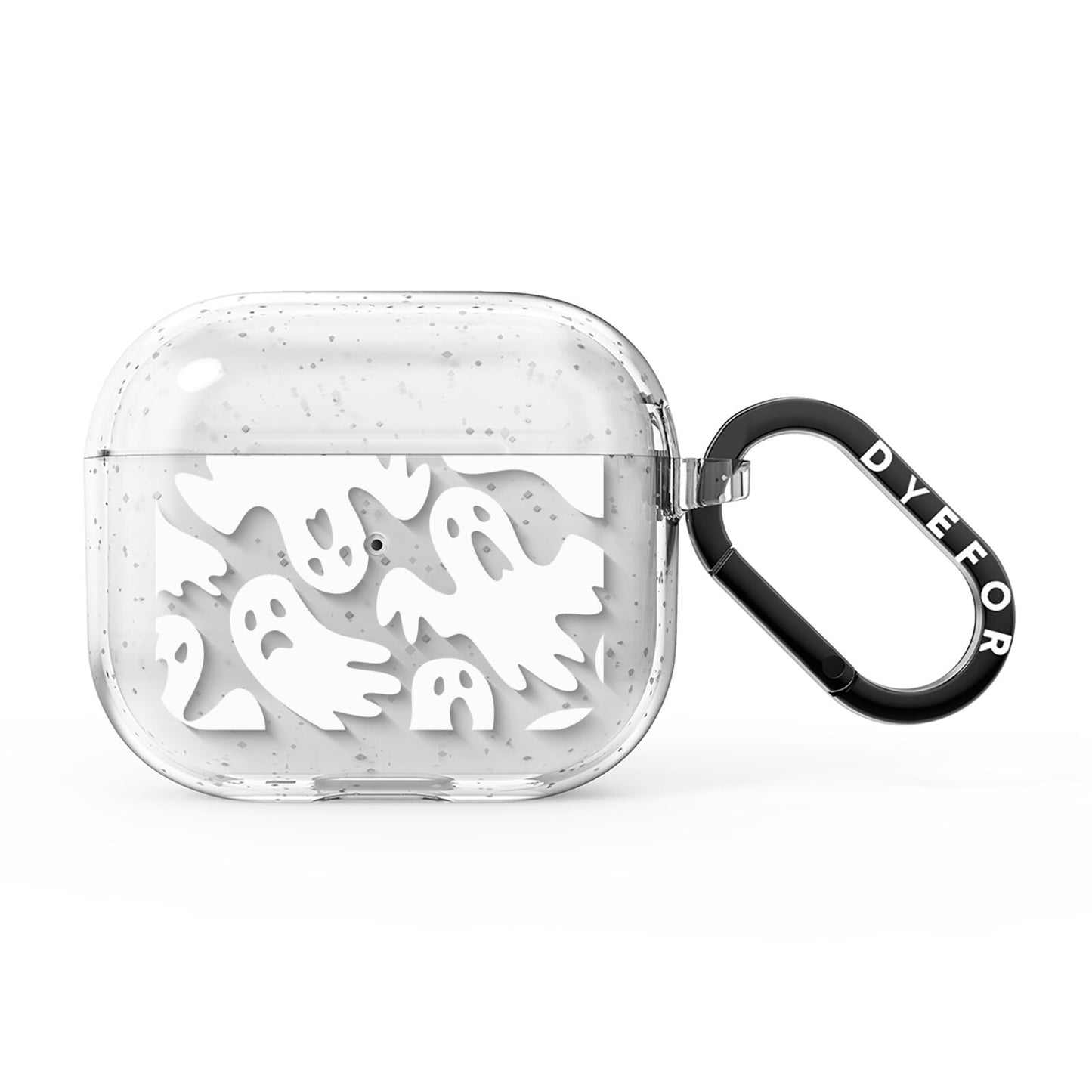 Ghosts with Transparent Background AirPods Glitter Case 3rd Gen