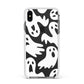 Ghosts with Transparent Background Apple iPhone Xs Max Impact Case White Edge on Black Phone