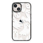 Ghosts with Transparent Background iPhone 13 Black Impact Case on Silver phone