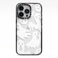 Ghosts with Transparent Background iPhone 13 Pro Black Impact Case on Silver phone