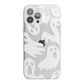 Ghosts with Transparent Background iPhone 13 Pro Max TPU Impact Case with White Edges