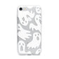 Ghosts with Transparent Background iPhone 7 Bumper Case on Silver iPhone