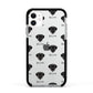 Giant Schnauzer Icon with Name Apple iPhone 11 in White with Black Impact Case