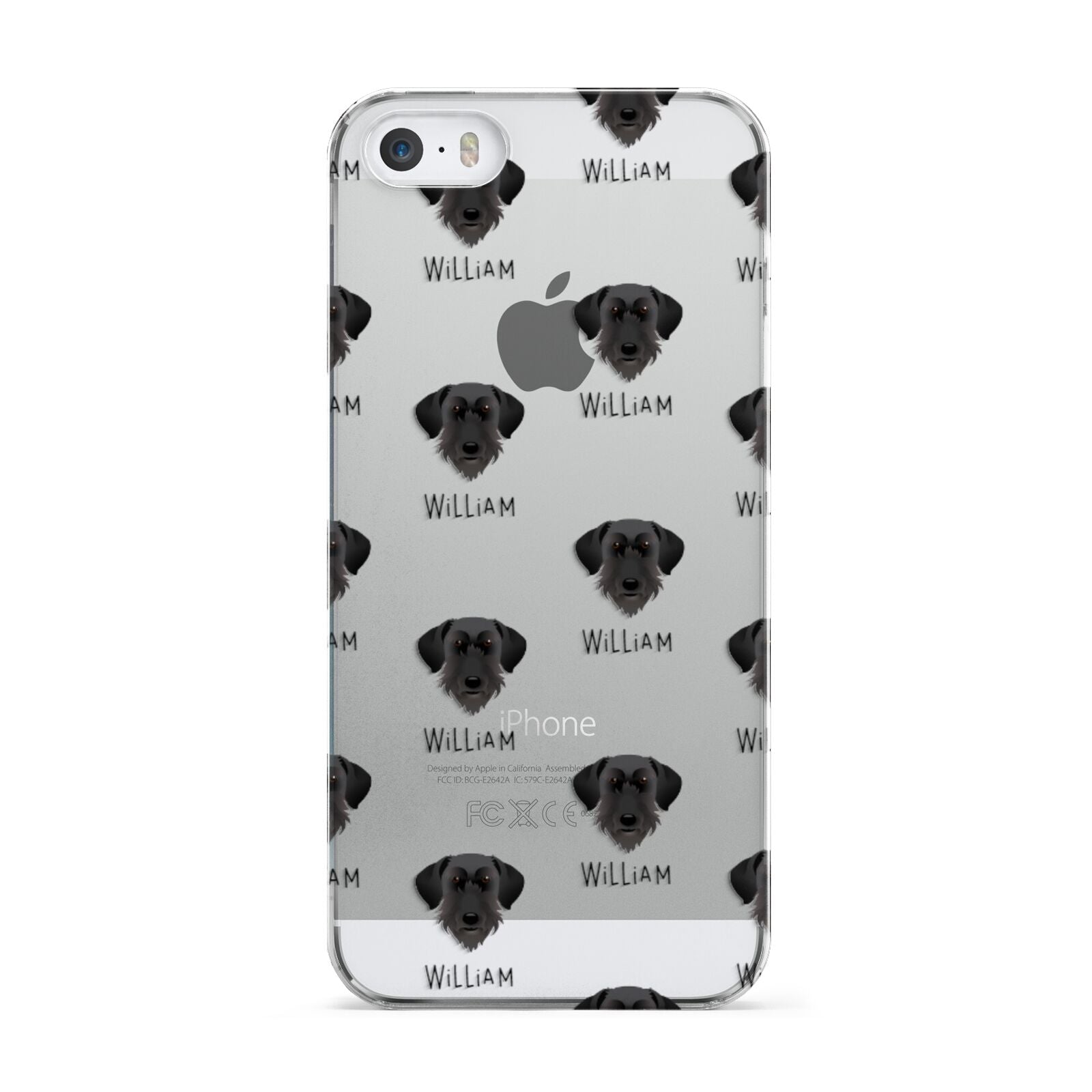 Giant Schnauzer Icon with Name Apple iPhone 5 Case