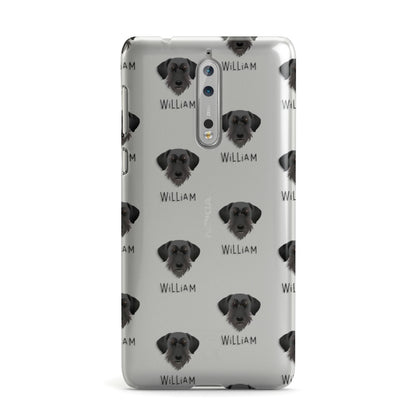 Giant Schnauzer Icon with Name Nokia Case