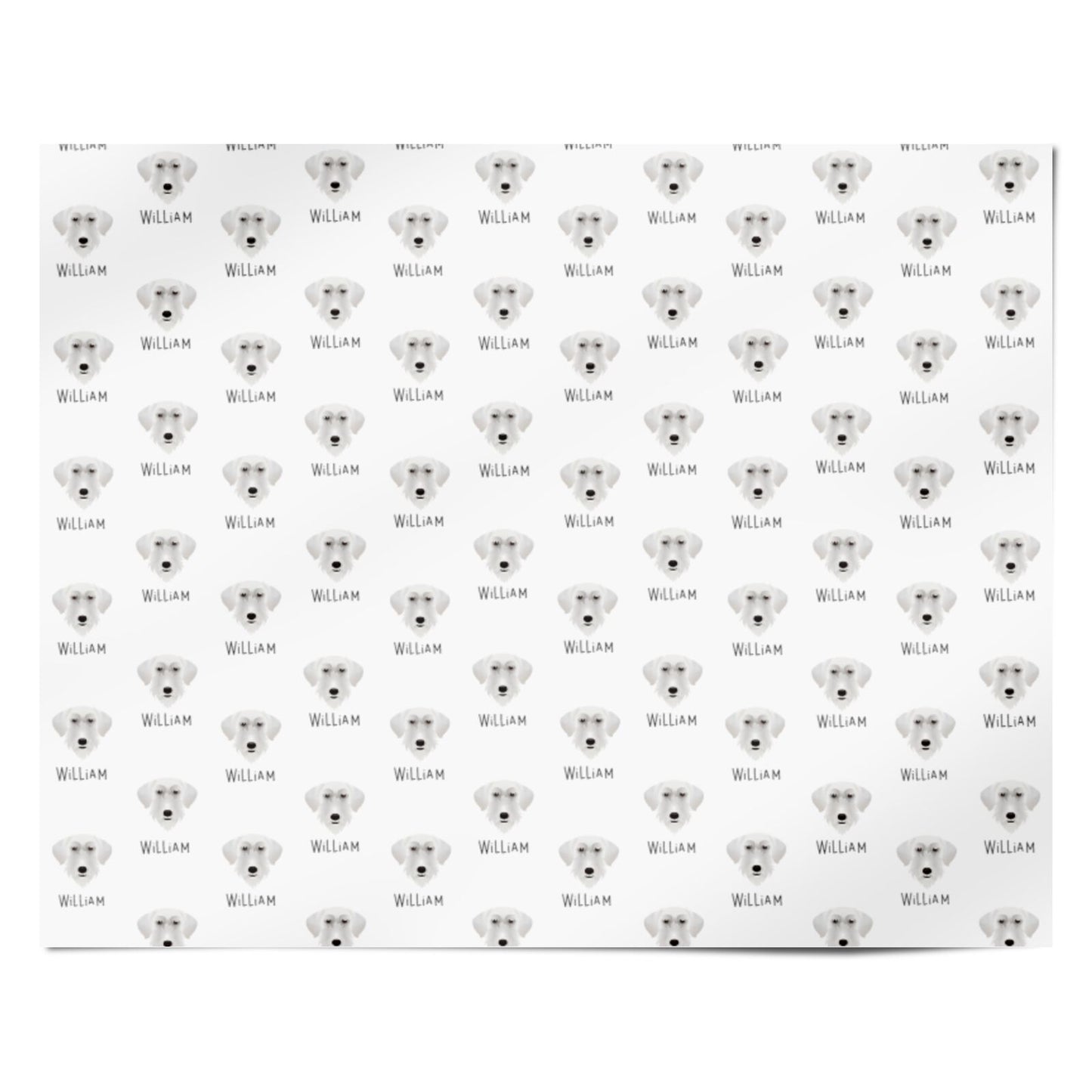 Giant Schnauzer Icon with Name Personalised Wrapping Paper Alternative