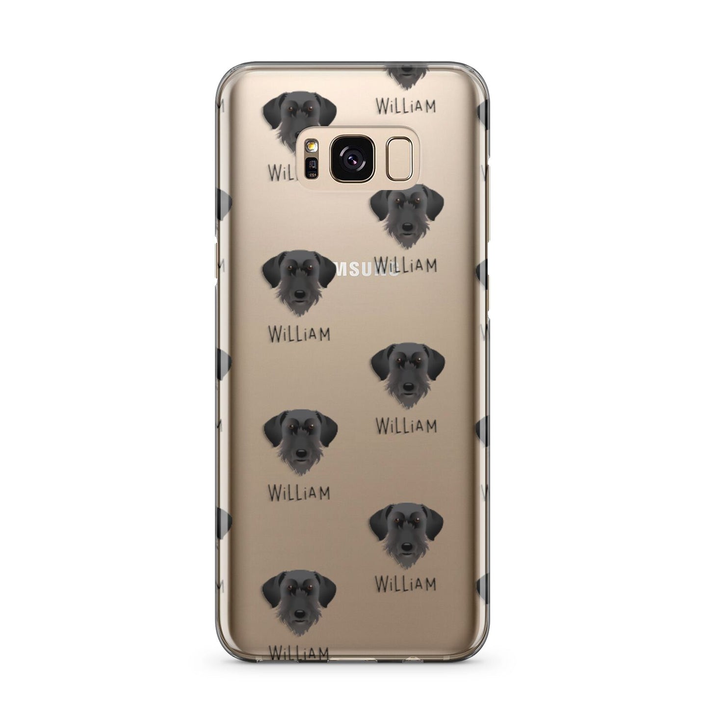 Giant Schnauzer Icon with Name Samsung Galaxy S8 Plus Case