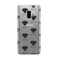 Giant Schnauzer Icon with Name Samsung Galaxy S9 Plus Case on Silver phone