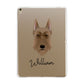 Giant Schnauzer Personalised Apple iPad Gold Case