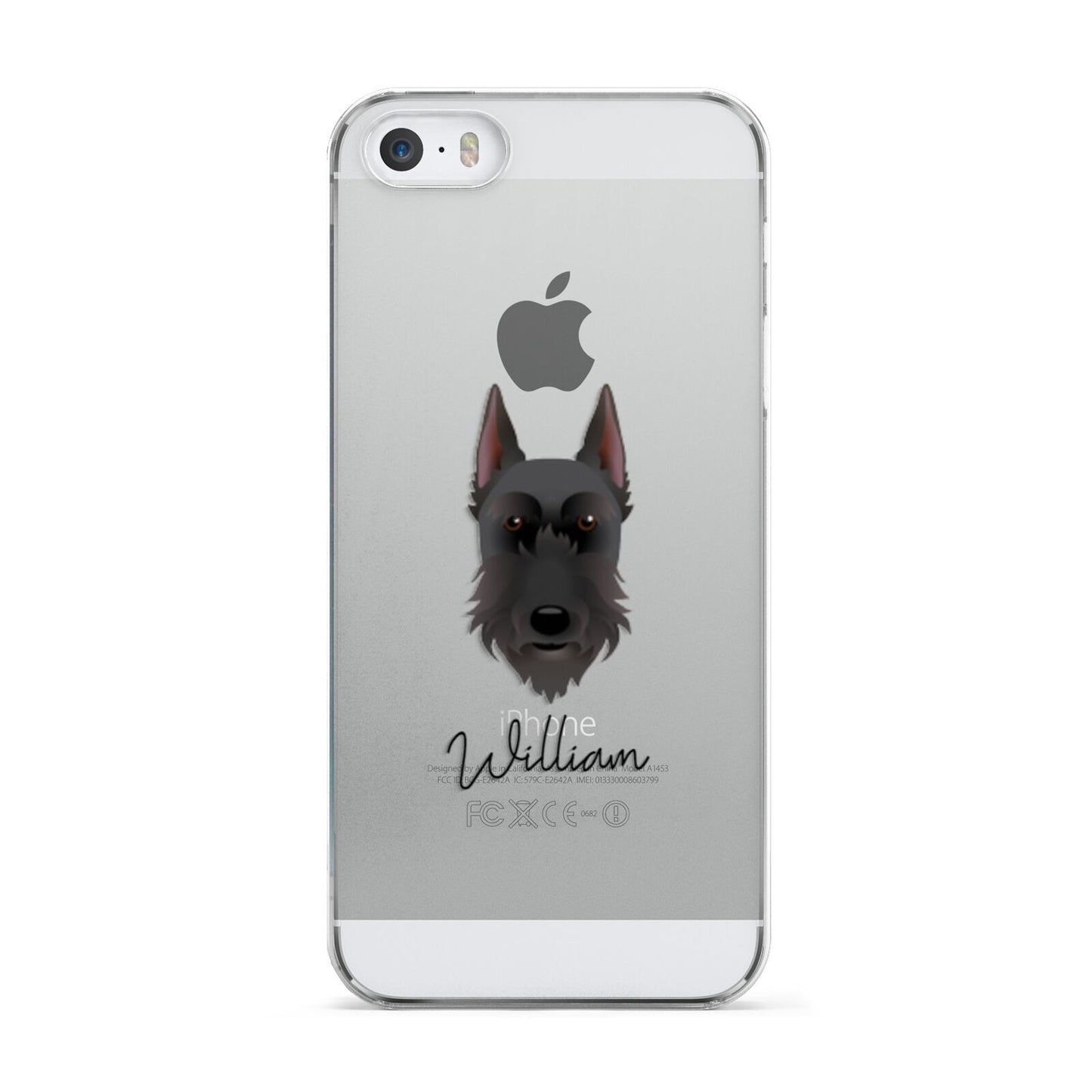 Giant Schnauzer Personalised Apple iPhone 5 Case