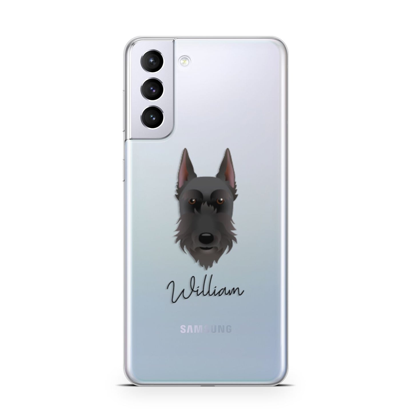 Giant Schnauzer Personalised Samsung S21 Plus Phone Case
