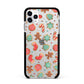 Gingerbread Christmas Apple iPhone 11 Pro Max in Silver with Black Impact Case