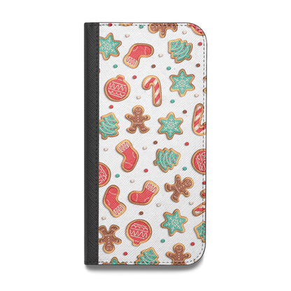 Gingerbread Christmas Vegan Leather Flip Samsung Case
