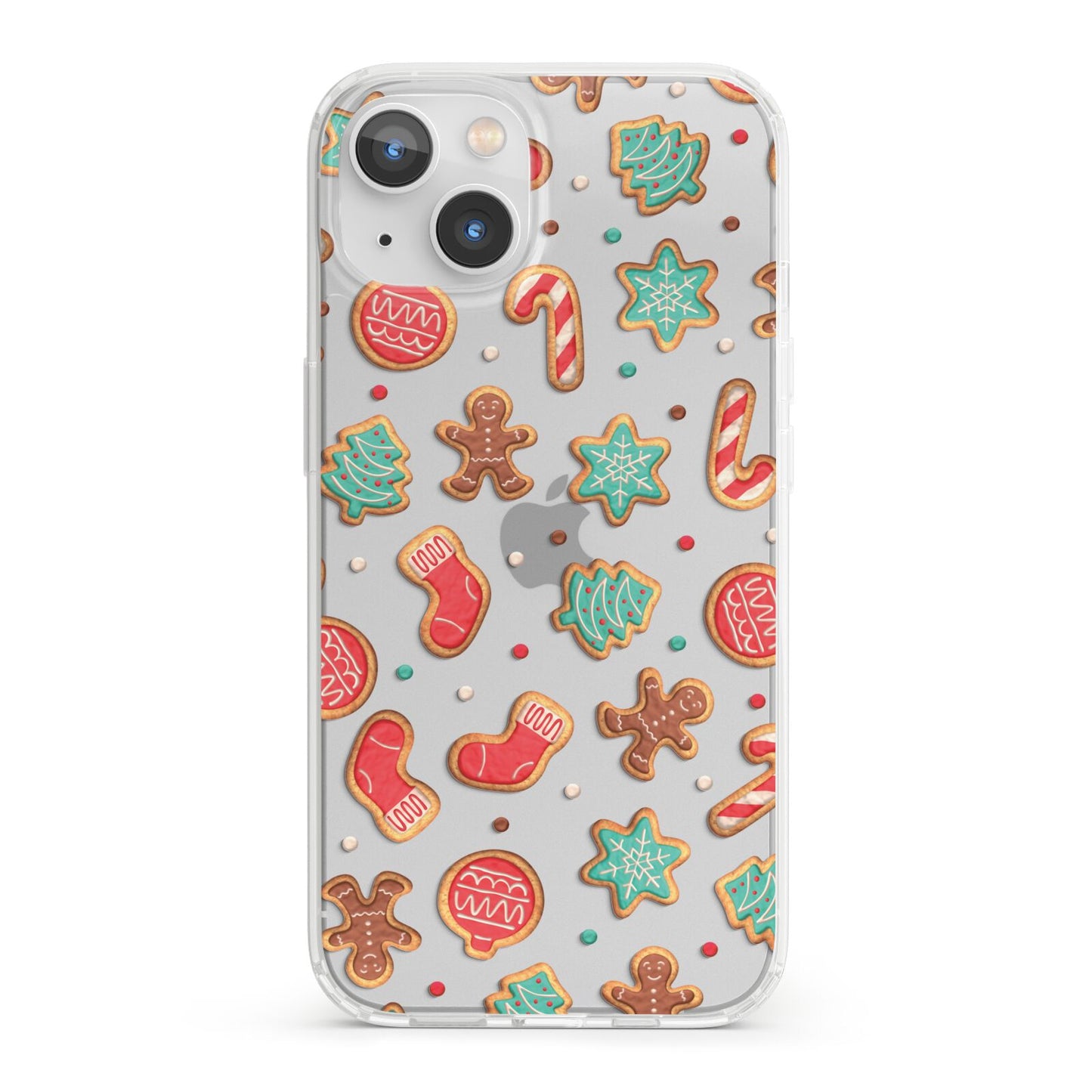 Gingerbread Christmas iPhone 13 Clear Bumper Case