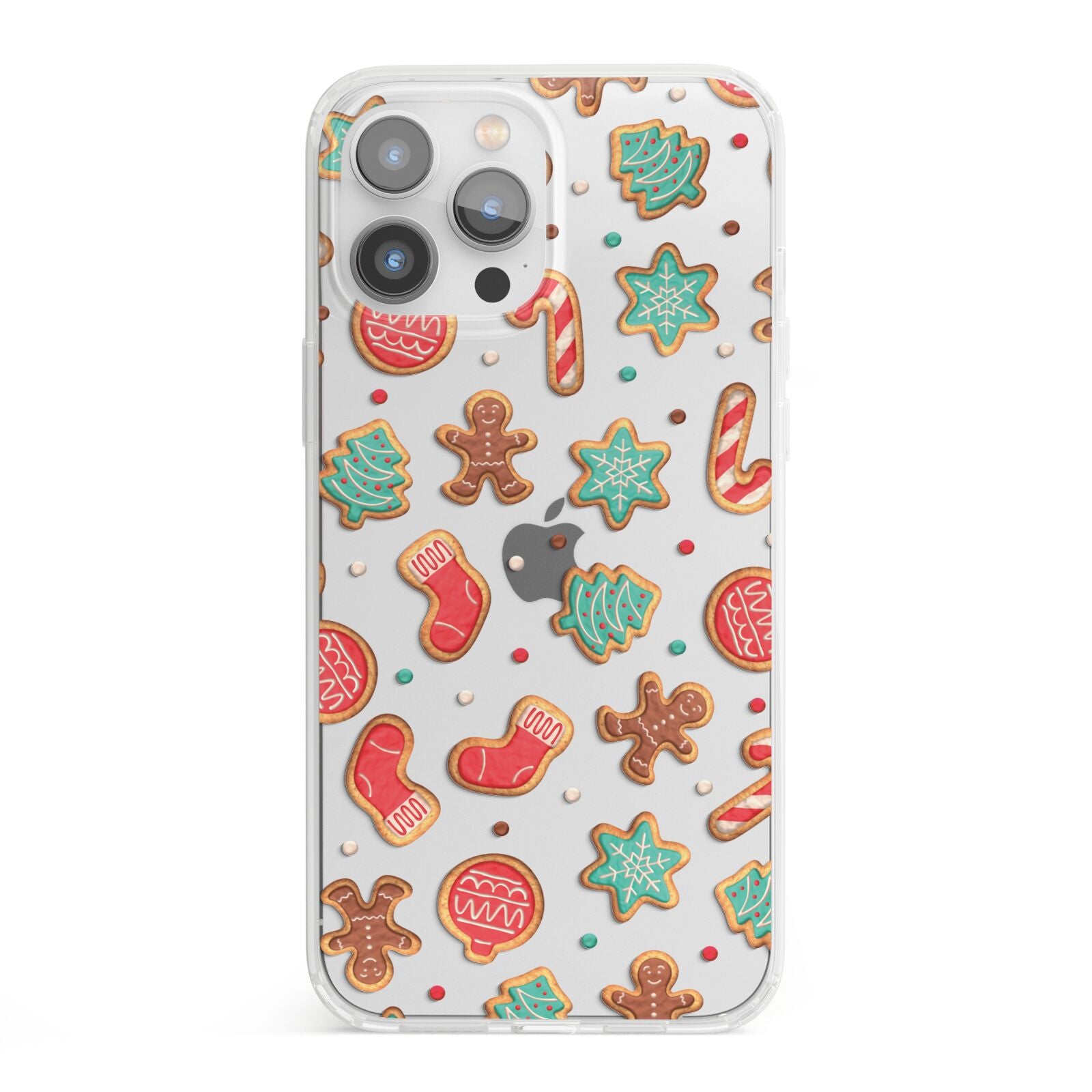 Gingerbread Christmas iPhone 13 Pro Max Clear Bumper Case