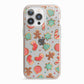 Gingerbread Christmas iPhone 13 Pro TPU Impact Case with Pink Edges
