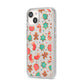 Gingerbread Christmas iPhone 14 Glitter Tough Case Starlight Angled Image
