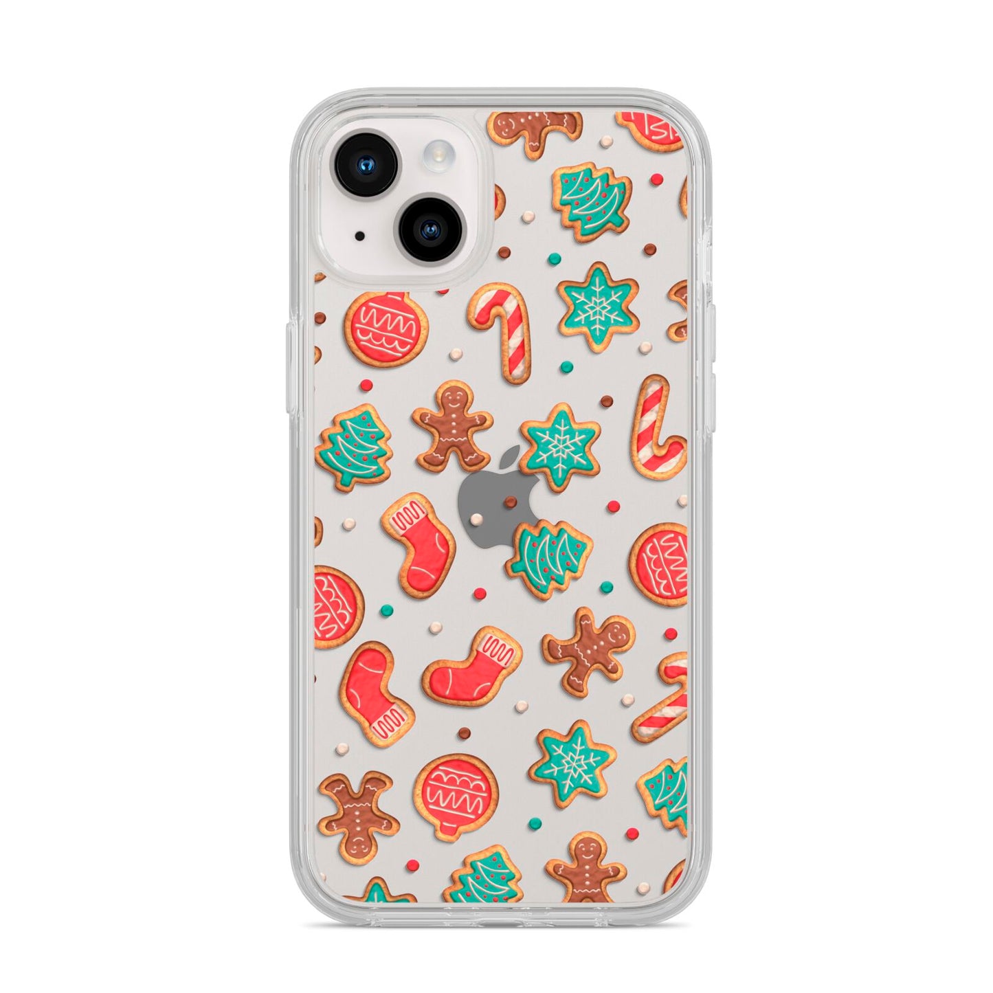Gingerbread Christmas iPhone 14 Plus Clear Tough Case Starlight
