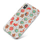 Gingerbread Christmas iPhone X Bumper Case on Silver iPhone