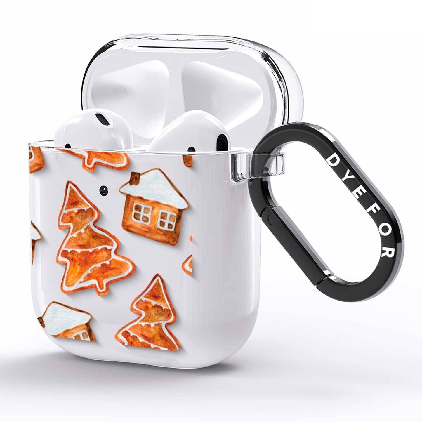 Gingerbread House Tree AirPods Clear Case Side Image