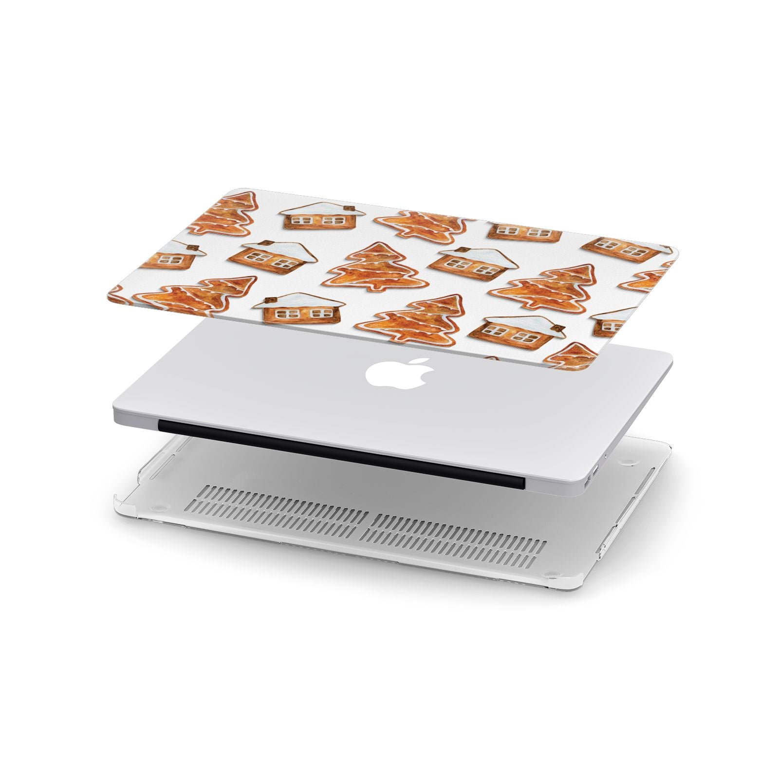 Gingerbread House Tree Apple MacBook Case in Detail