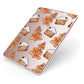 Gingerbread House Tree Apple iPad Case on Rose Gold iPad Side View