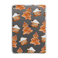 Gingerbread House Tree Apple iPad Grey Case