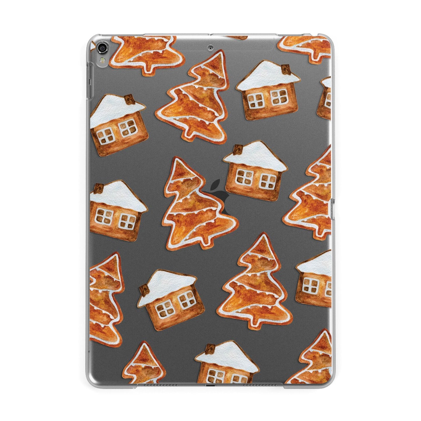 Gingerbread House Tree Apple iPad Grey Case