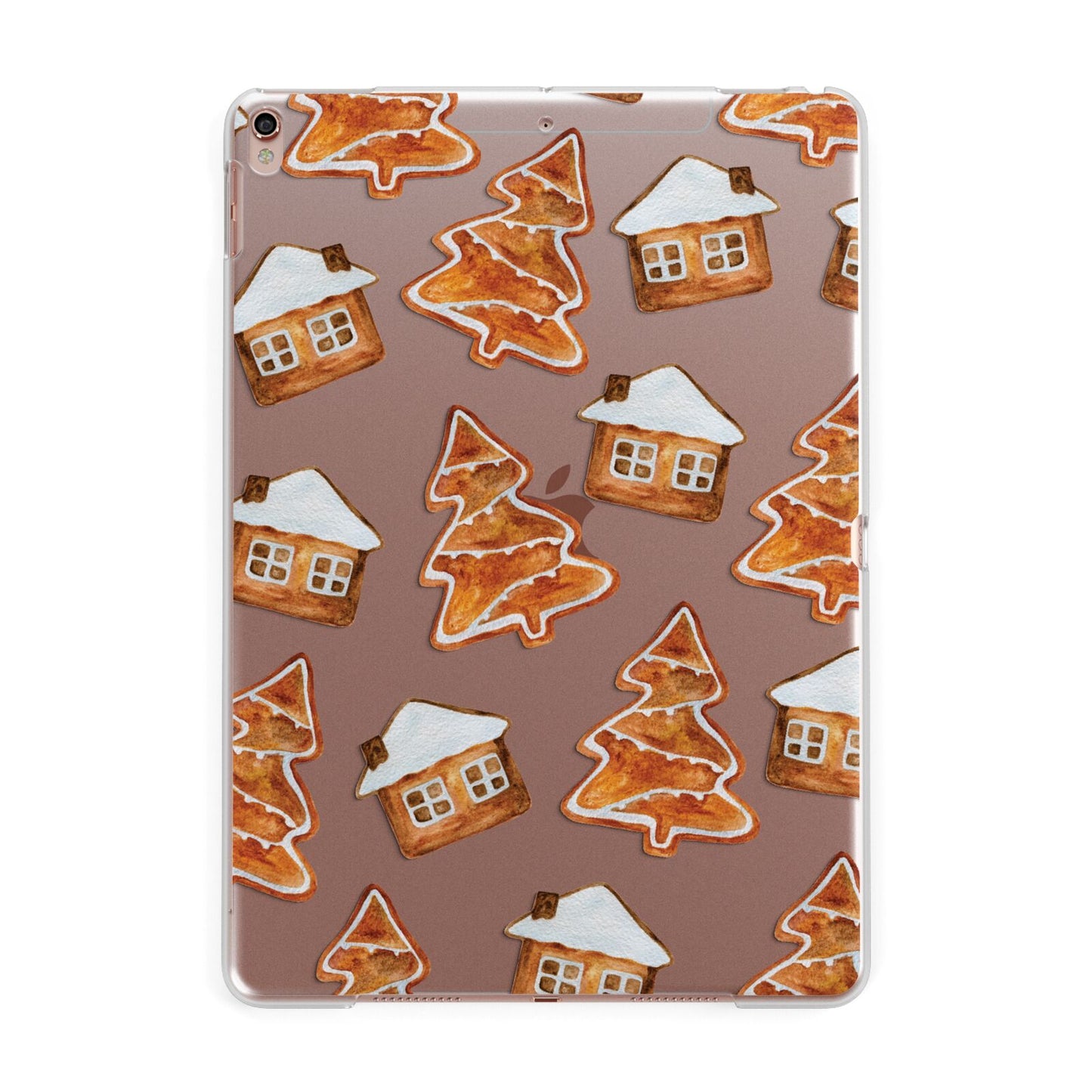 Gingerbread House Tree Apple iPad Rose Gold Case
