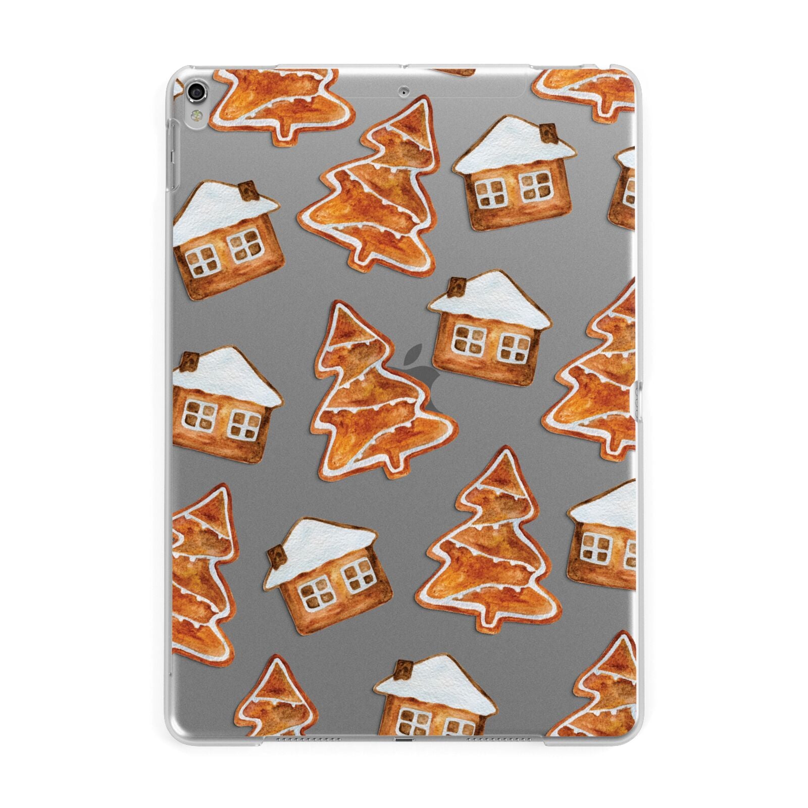 Gingerbread House Tree Apple iPad Silver Case