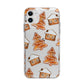 Gingerbread House Tree Apple iPhone 11 in White with Bumper Case