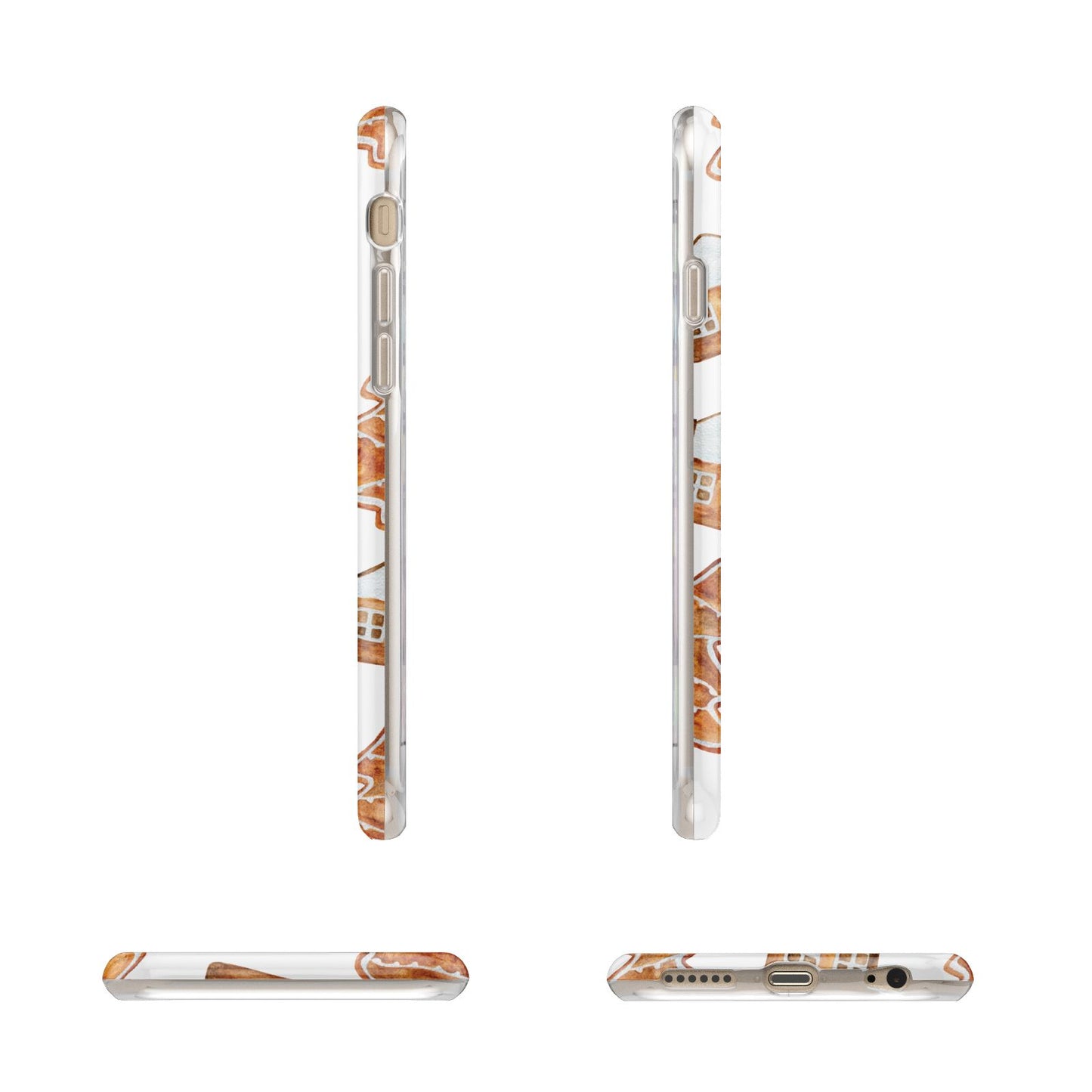 Gingerbread House Tree Apple iPhone 6 3D Wrap Tough Case Alternative Image Angles