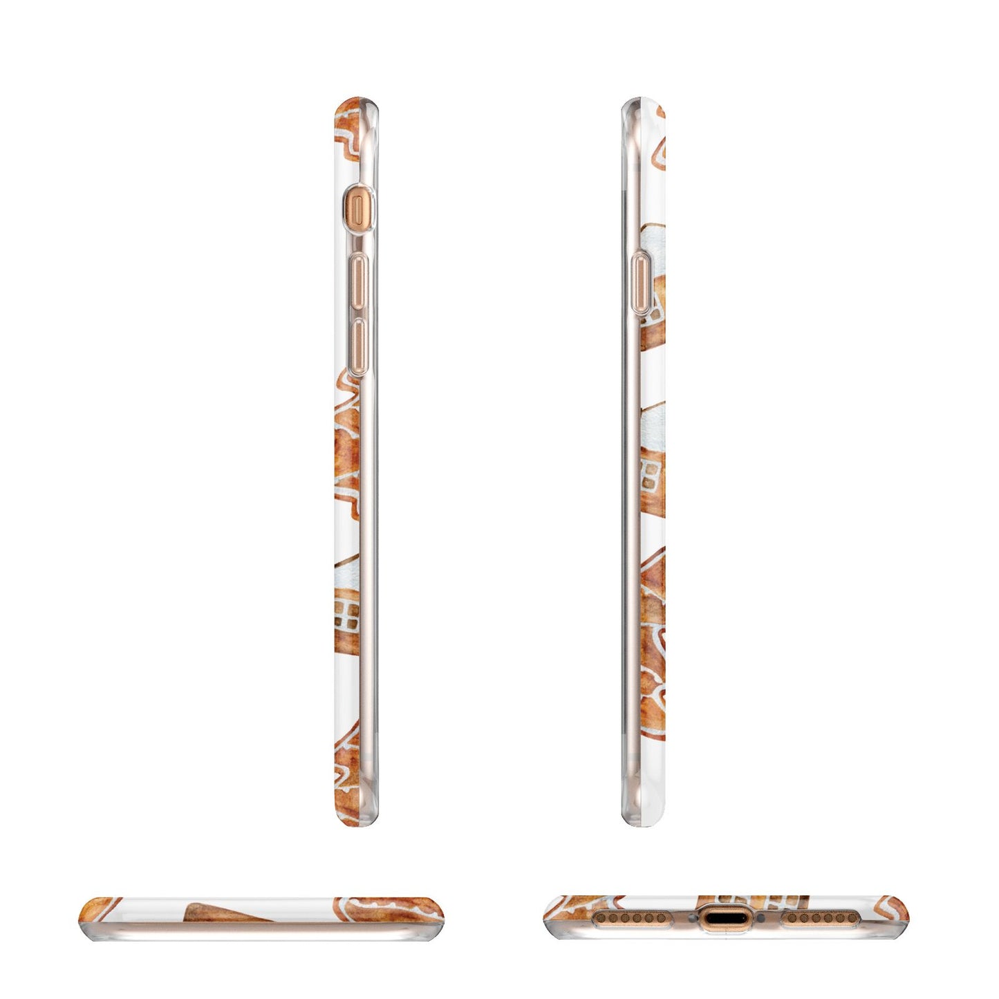 Gingerbread House Tree Apple iPhone 7 8 3D Wrap Tough Case Alternative Image Angles