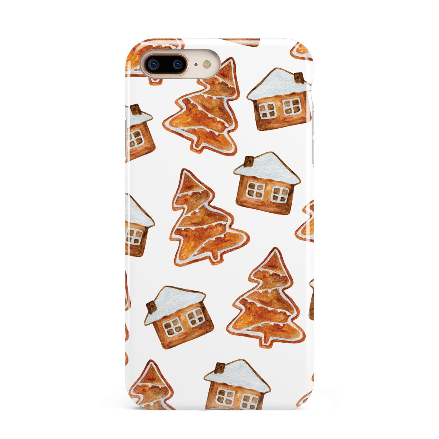 Gingerbread House Tree Apple iPhone 7 8 Plus 3D Tough Case