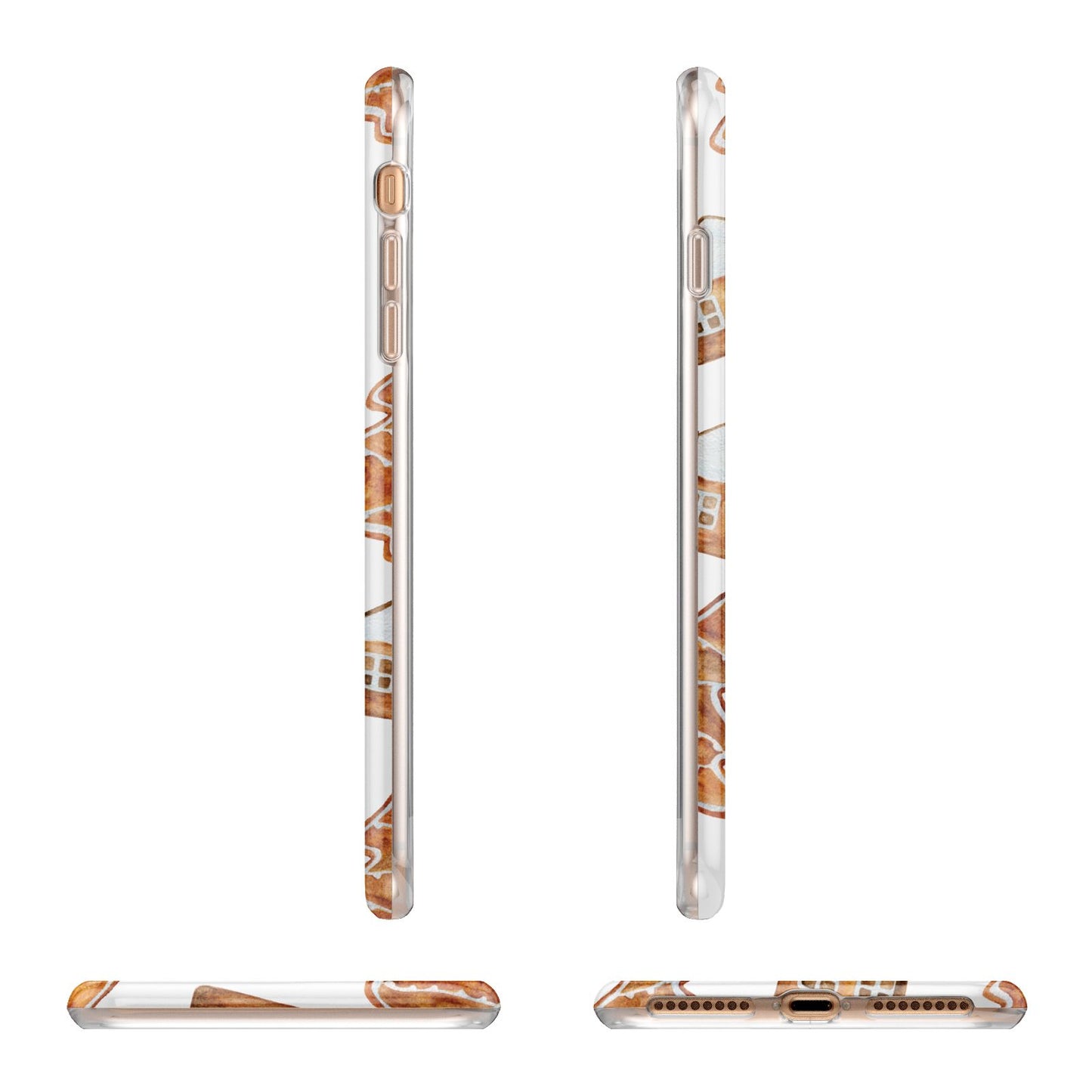 Gingerbread House Tree Apple iPhone 7 8 Plus 3D Wrap Tough Case Alternative Image Angles