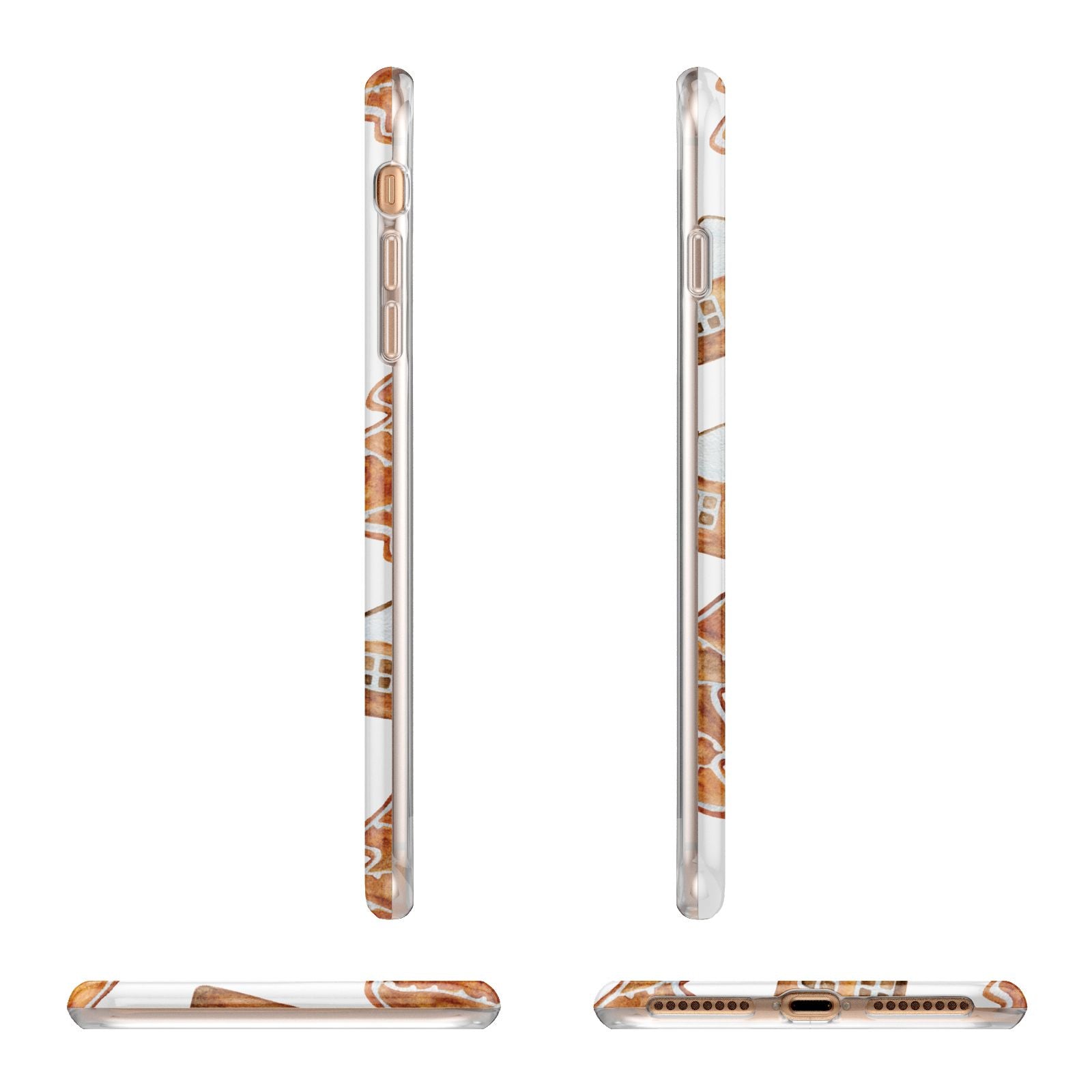 Gingerbread House Tree Apple iPhone 7 8 Plus 3D Wrap Tough Case Alternative Image Angles