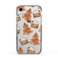 Gingerbread House Tree Apple iPhone XR Impact Case Black Edge on Silver Phone