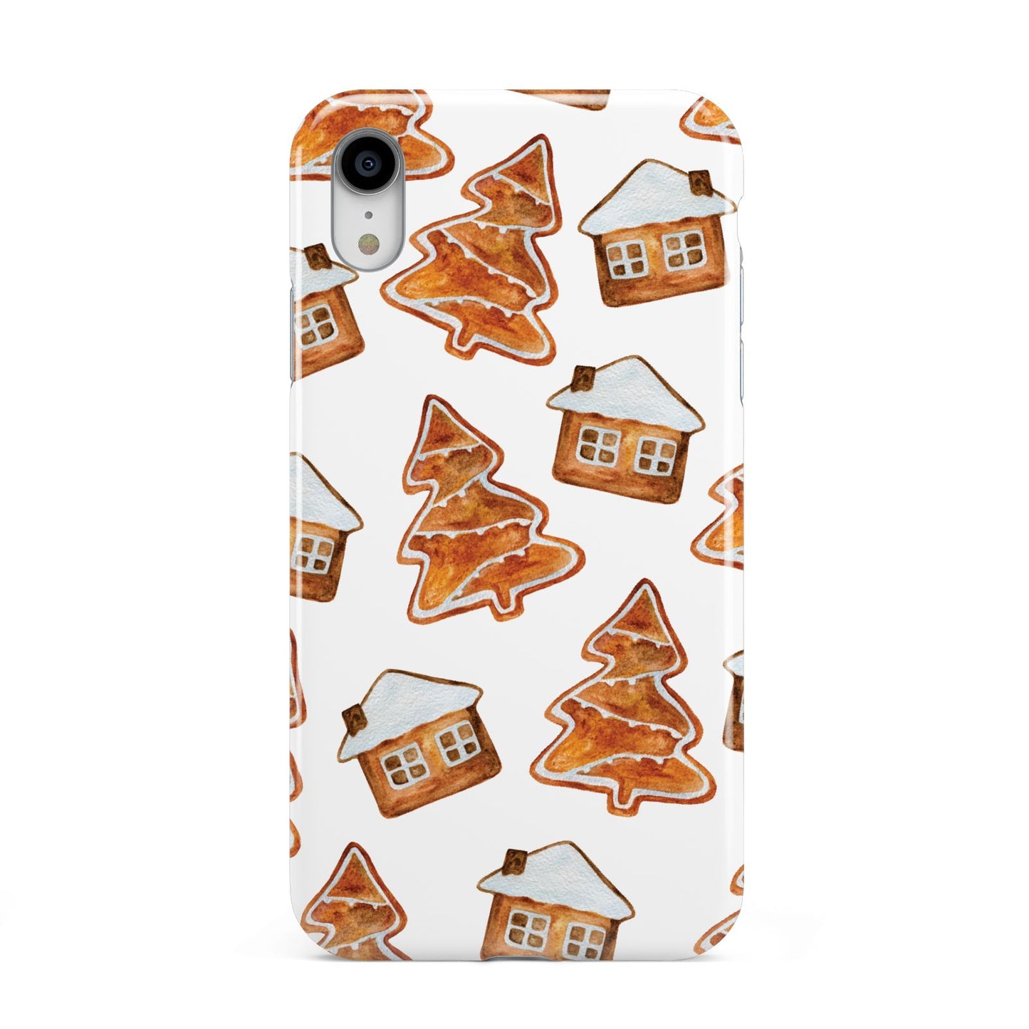 Gingerbread House Tree Apple iPhone XR White 3D Tough Case