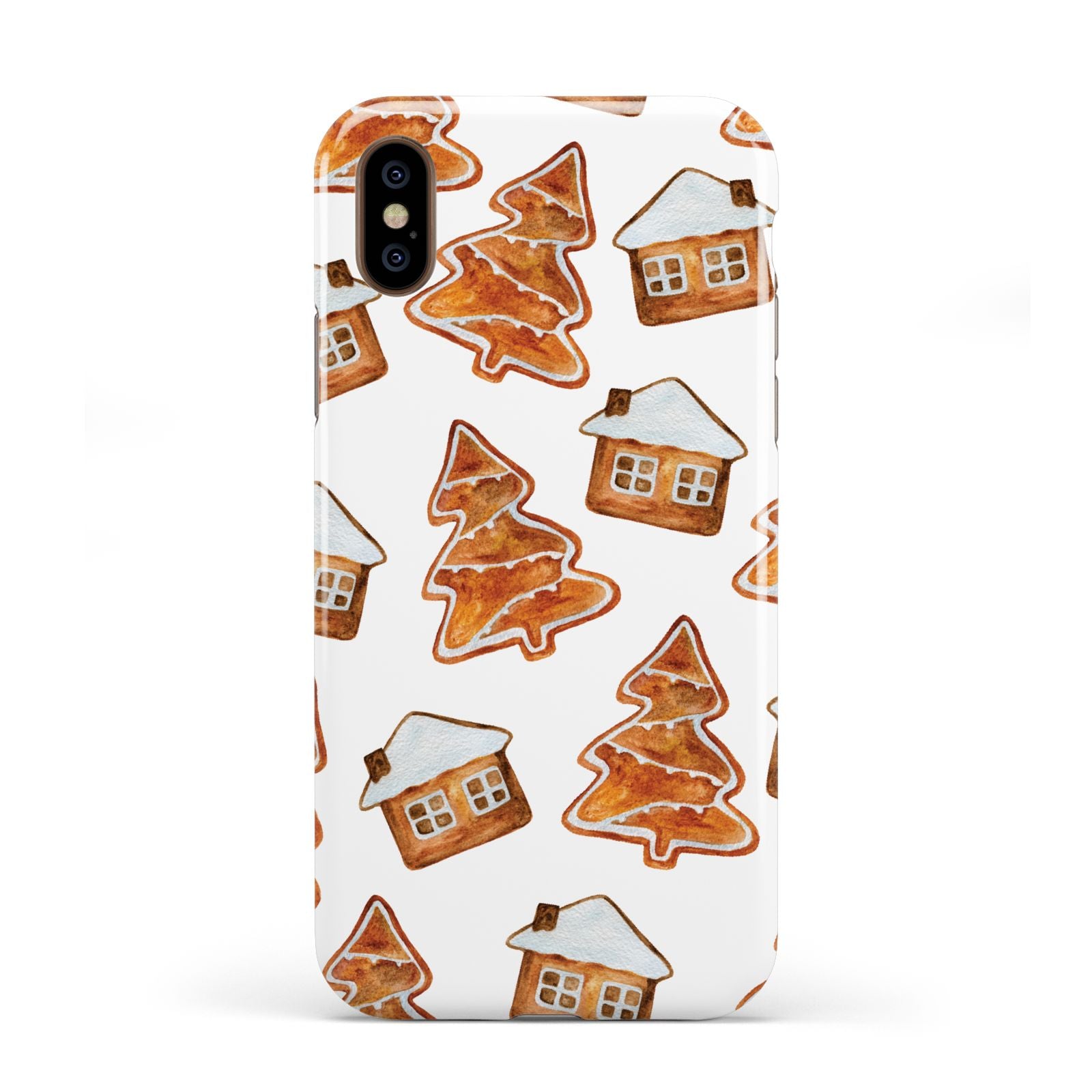Gingerbread House Tree Apple iPhone XS 3D Tough