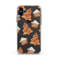 Gingerbread House Tree Apple iPhone Xs Impact Case White Edge on Black Phone