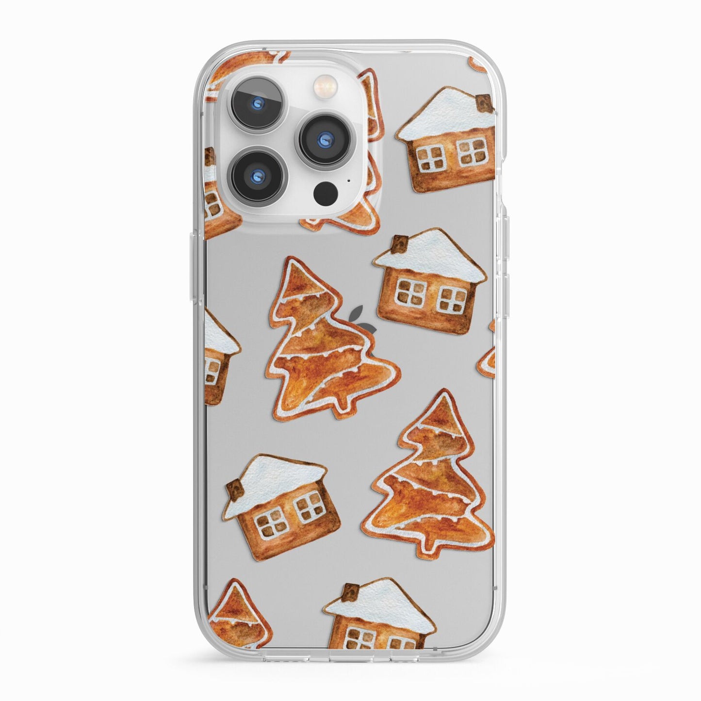 Gingerbread House Tree iPhone 13 Pro TPU Impact Case with White Edges
