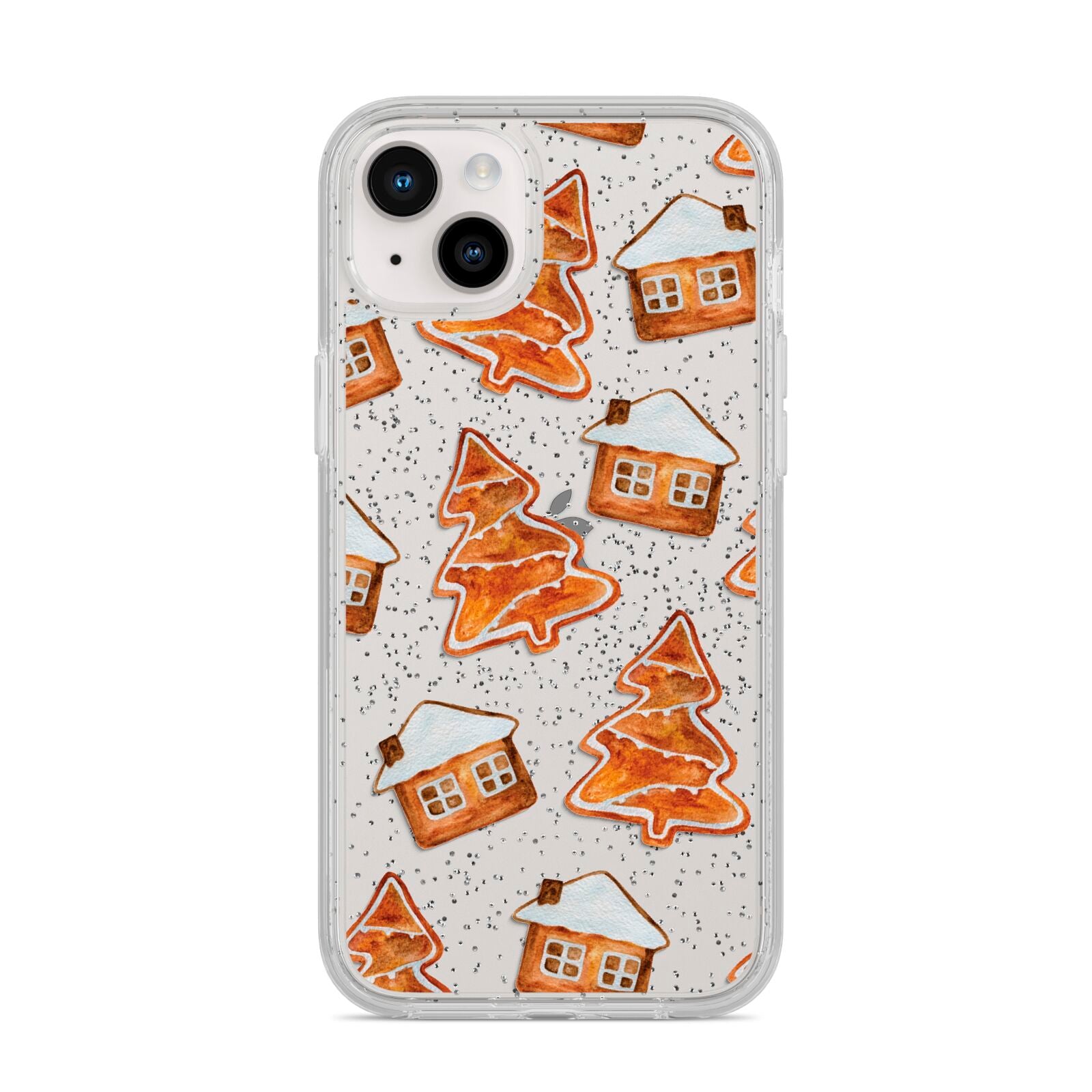 Gingerbread House Tree iPhone 14 Plus Glitter Tough Case Starlight