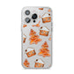 Gingerbread House Tree iPhone 14 Pro Max Clear Tough Case Silver