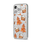 Gingerbread House Tree iPhone 14 Pro Max Glitter Tough Case Silver Angled Image