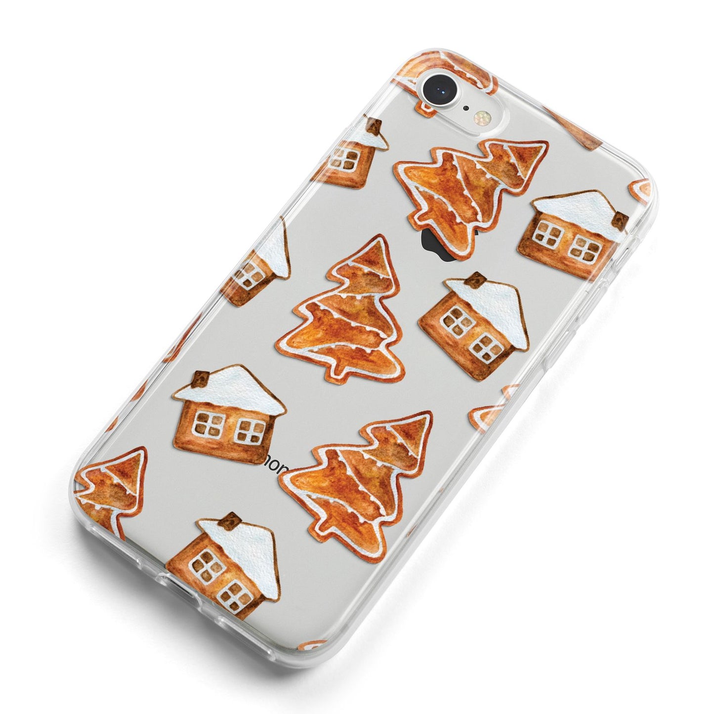 Gingerbread House Tree iPhone 8 Bumper Case on Silver iPhone Alternative Image
