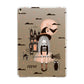 Girl Witch Apple iPad Gold Case
