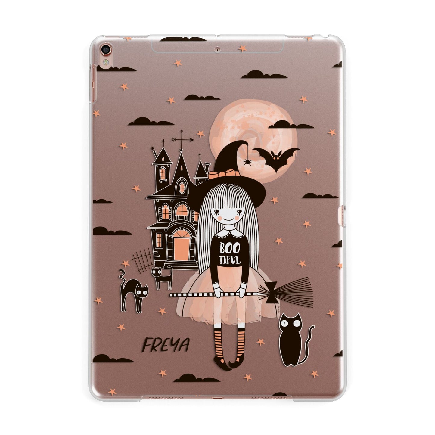 Girl Witch Apple iPad Rose Gold Case