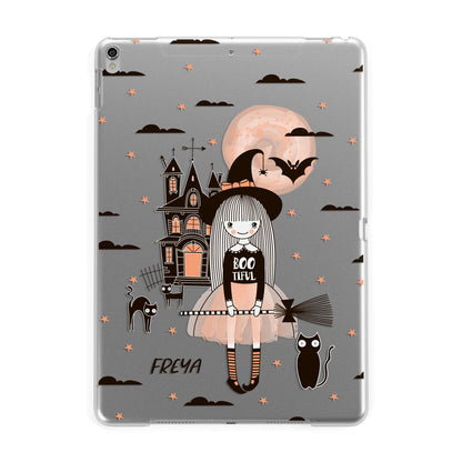 Girl Witch Apple iPad Silver Case